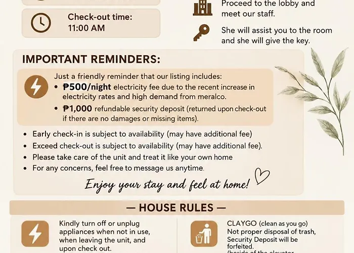 Moa Staycation Shore 1 Tower D * Manila